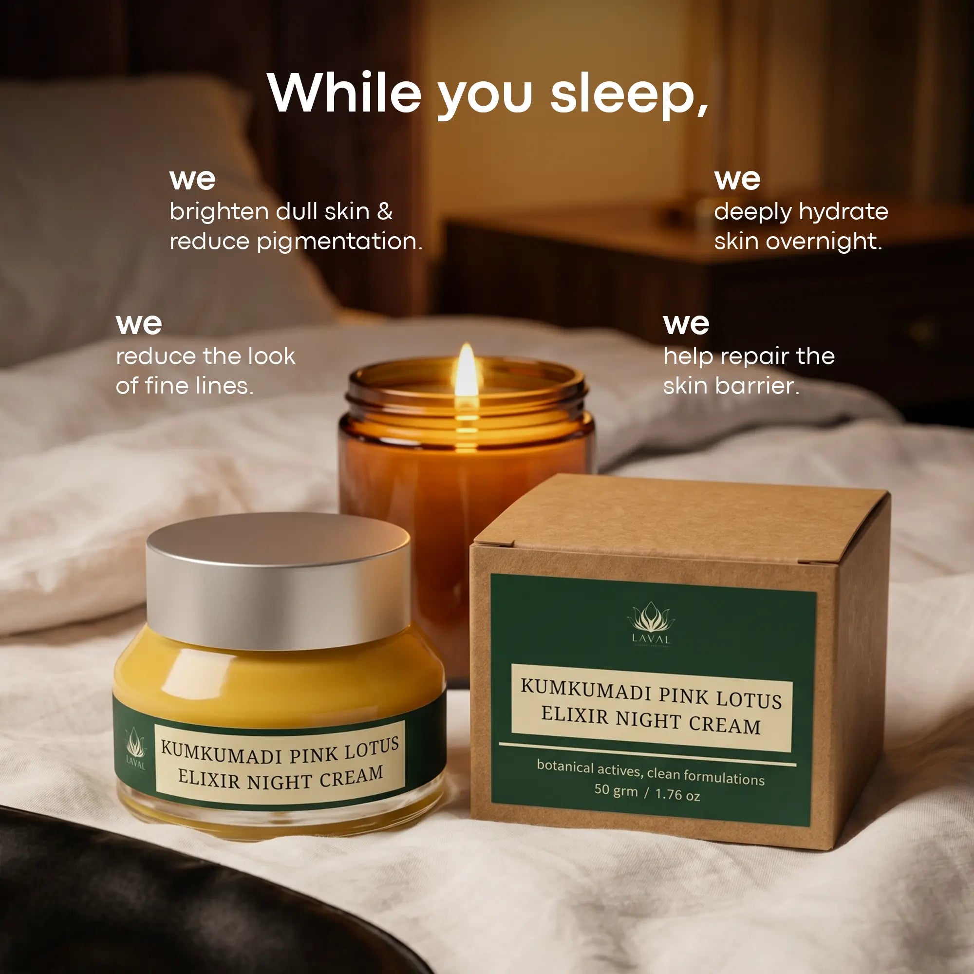 LAVAL KUMKUMADI LOTUS ELIXIR NIGHT CREAM