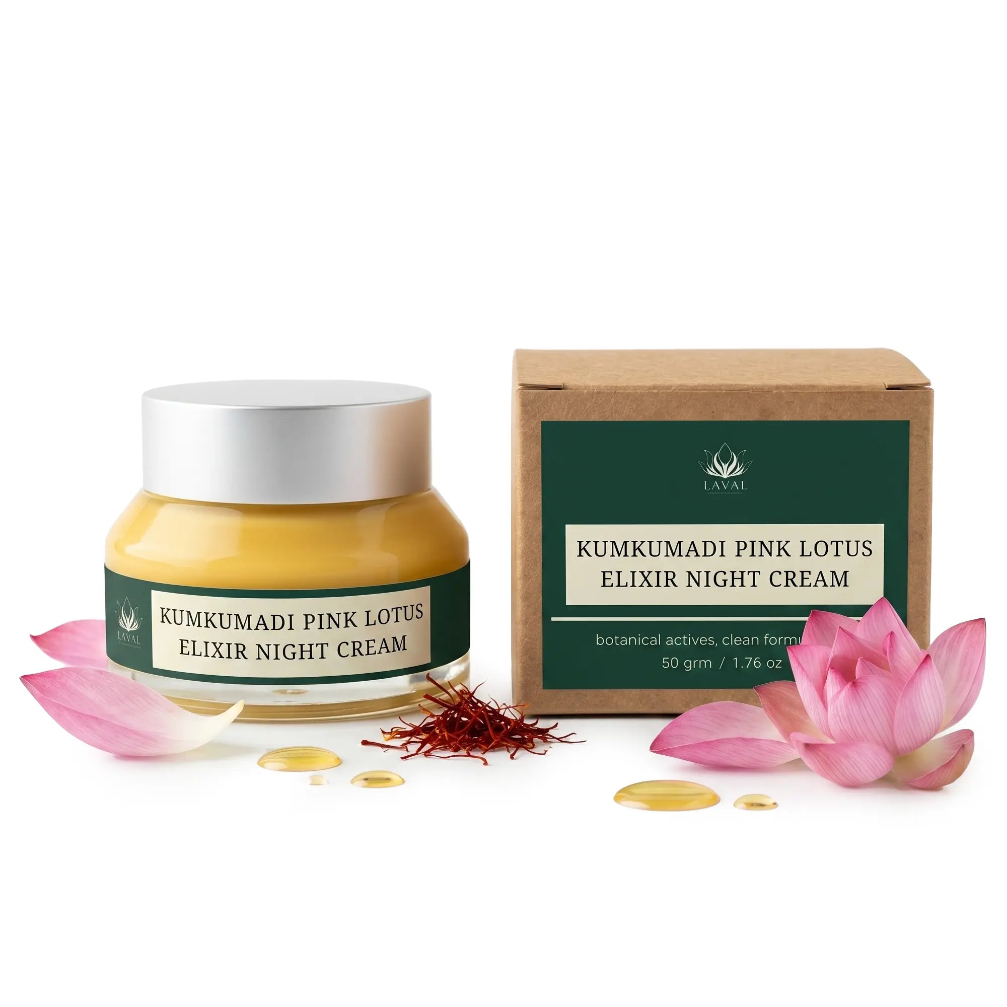 LAVAL KUMKUMADI LOTUS ELIXIR NIGHT CREAM Main image