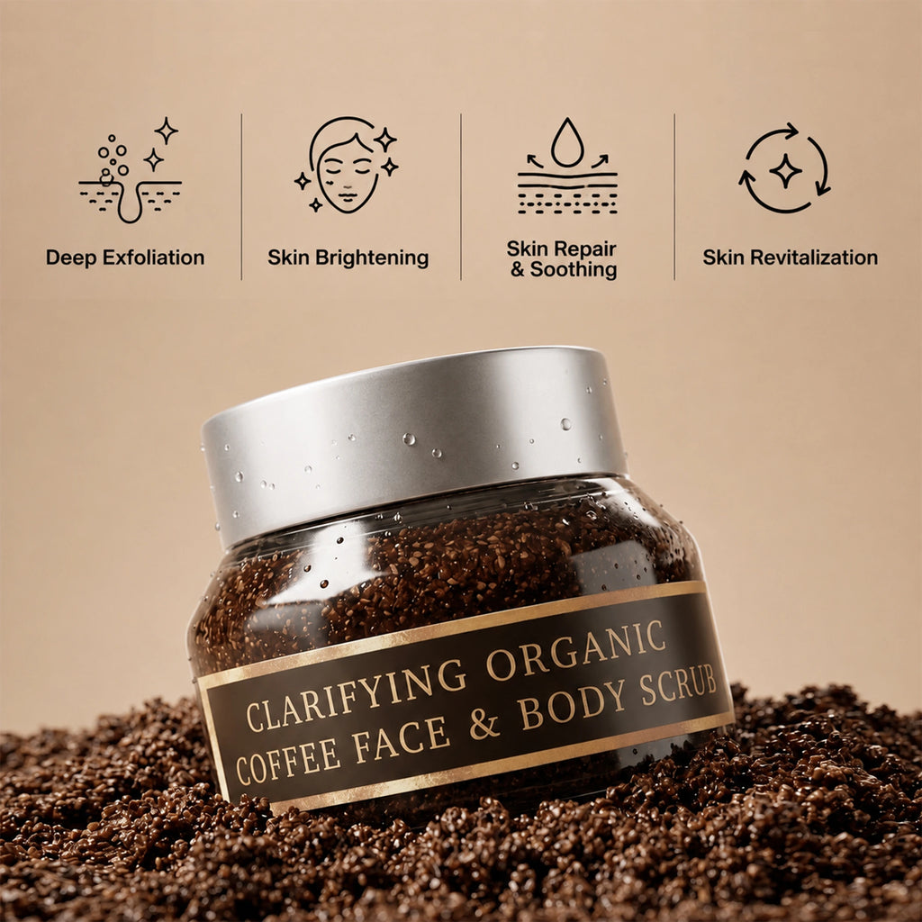 Laval Clarifying Organic Coffee Face & Body Scrub