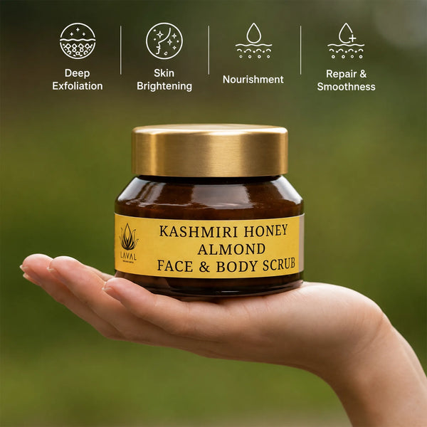 LAVAL KASHMIRI HONEY ALMOND FACE & BODY SCRUB