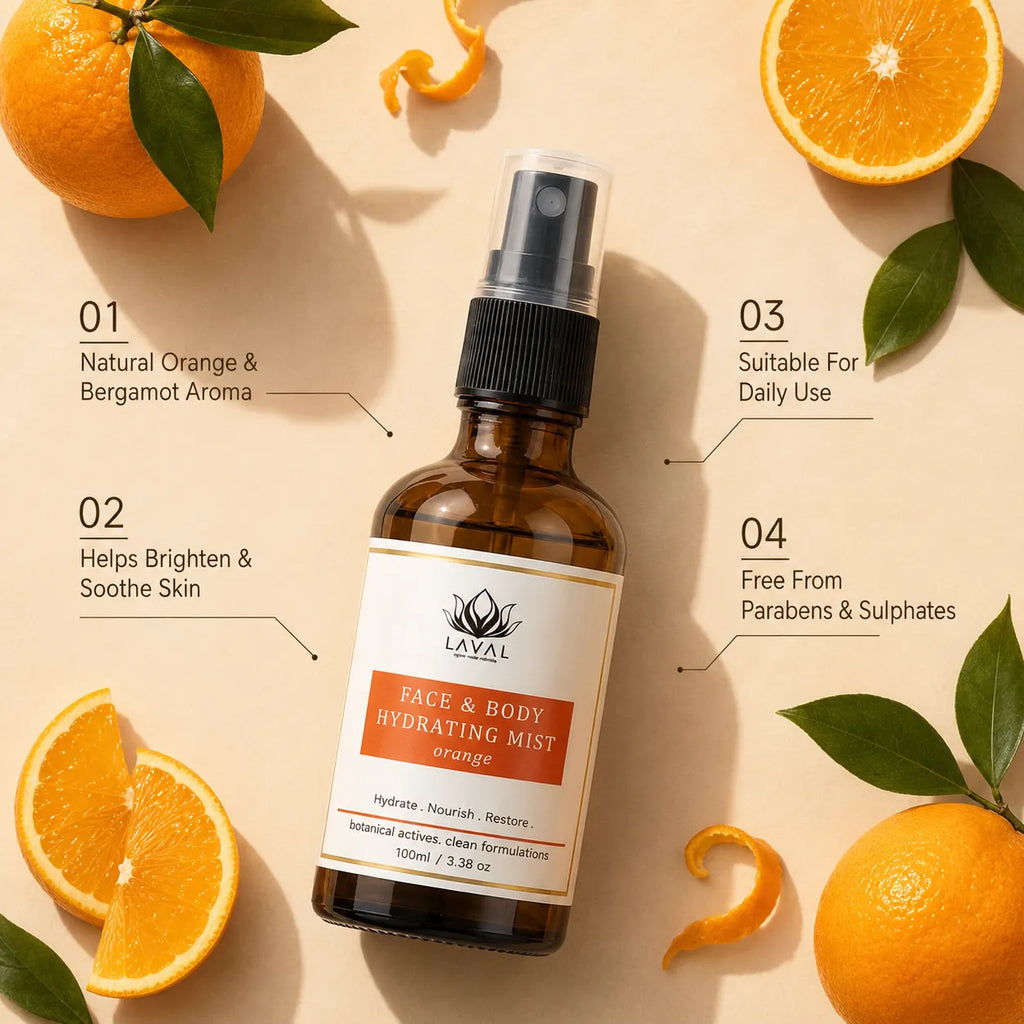 LAVAL Beauty Face & Body Hydrating Mist (Orange & Bergamot)