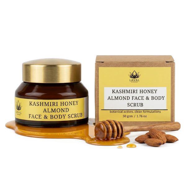 LAVAL KASHMIRI HONEY ALMOND FACE & BODY SCRUB