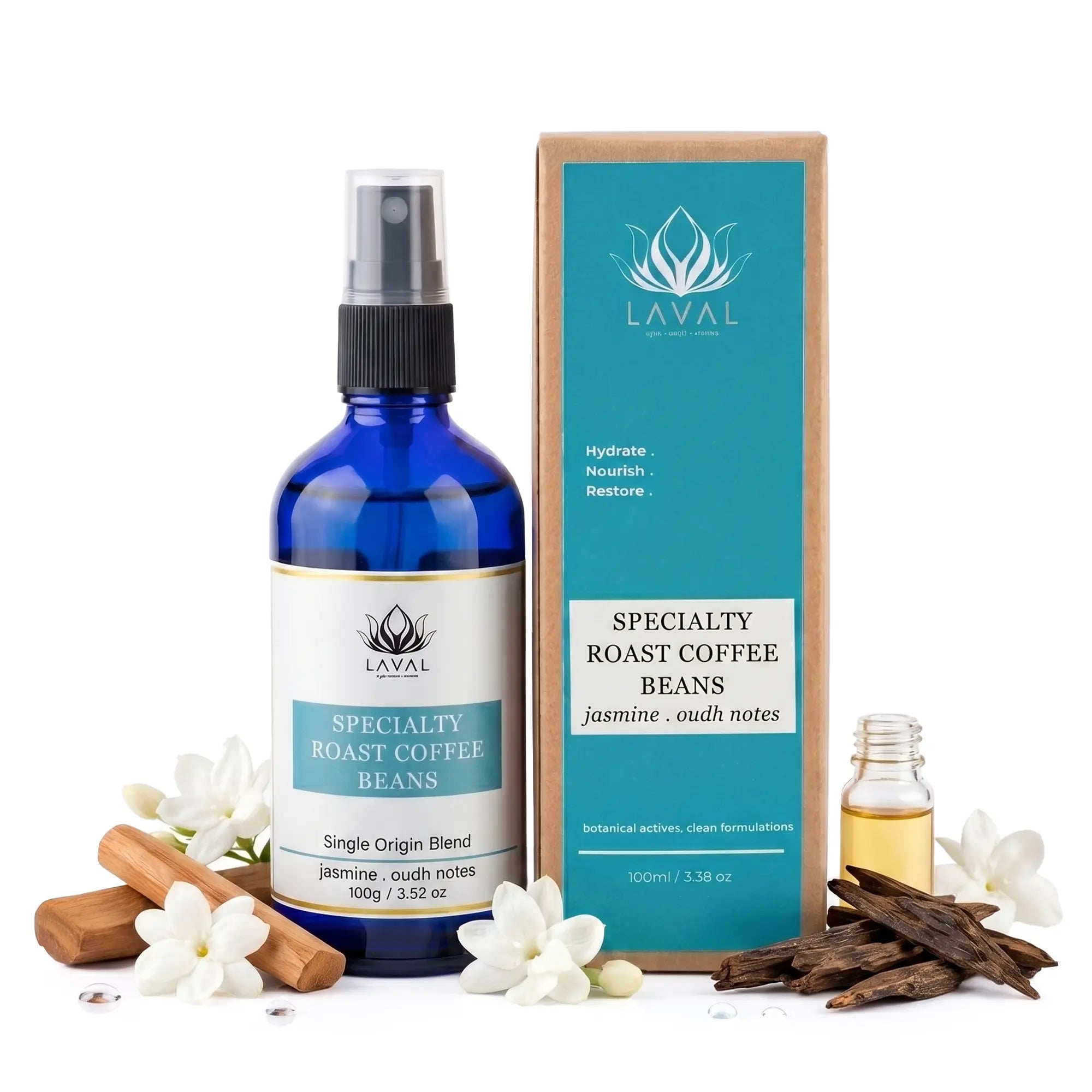 LAVAL Face & Body Hydrating Mist (Jasmine & Oudh) Main image