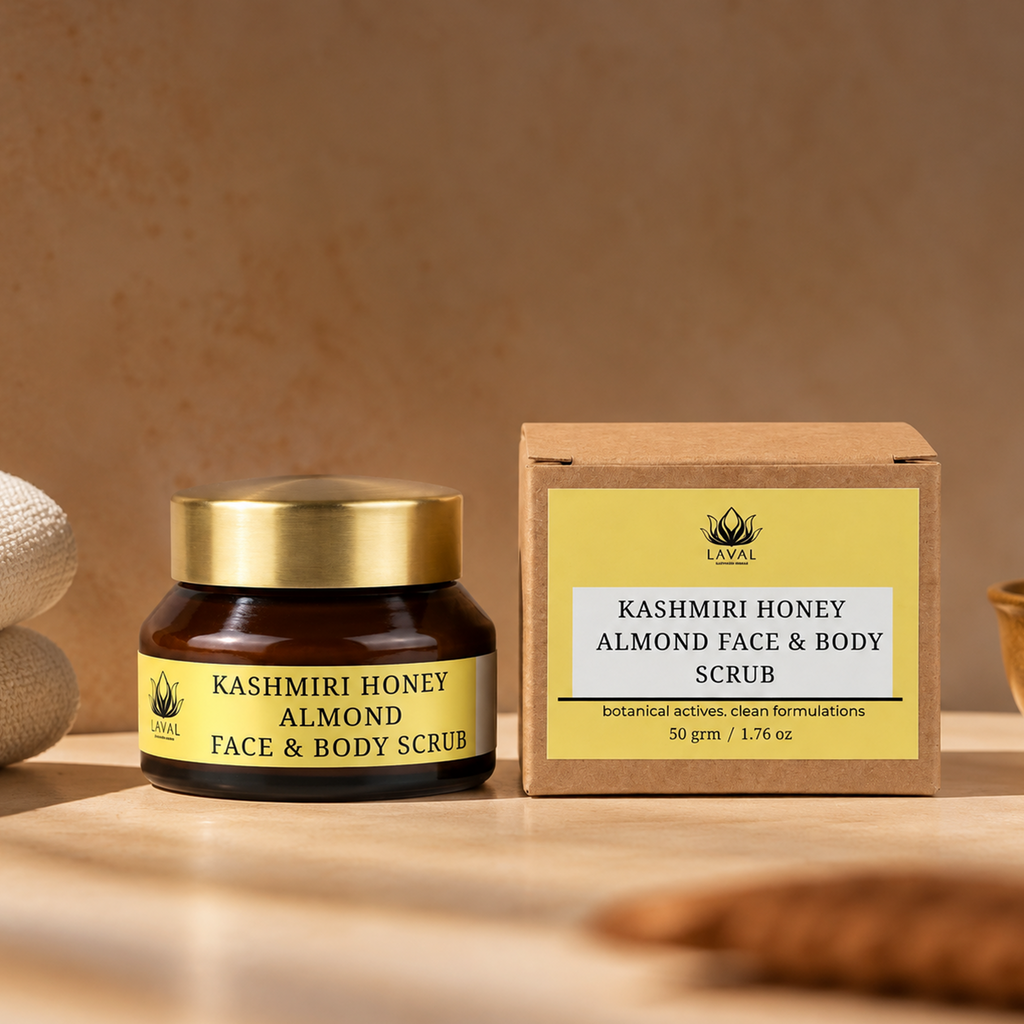 LAVAL Beauty Kashmiri Honey Almond Face & Body Scrub